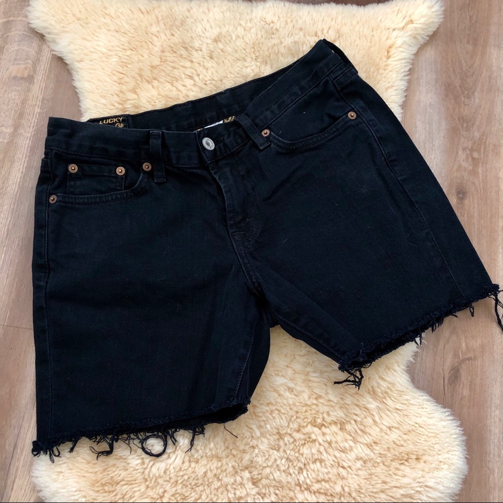 Lucky Brand Shorts - Classic Rider Black Denim